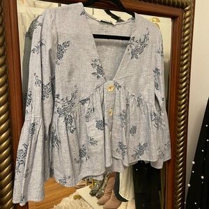 Zara Floral Boho Top